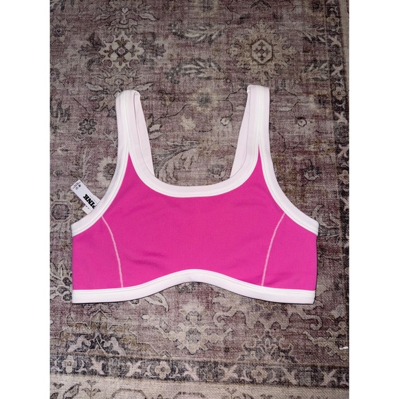 PINK Victoria's Secret The Wave Soft Seamless Contour Sports Bra Pink XXL New - Picture 3 of 5